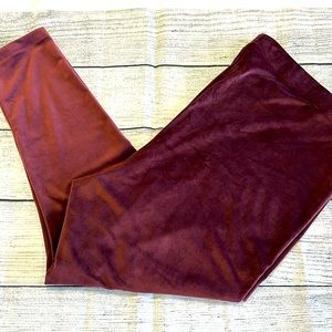 Old Navy • Burgundy Velour Leggings • Sz 4X